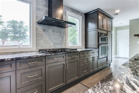 gray cabinets with black stainless steel appliances|black stainless steel color cabinets.